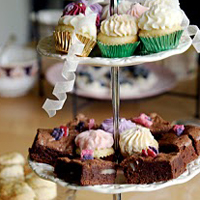 Delicious cakes from a vintage tea party
