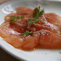 Citrus cured sea trout 